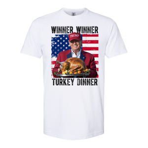 Winner Winner Turkey Dinner Funny Trump Usa Softstyle CVC T-Shirt