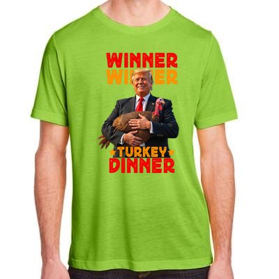 Winner Winner Turkey Dinner Funny Trump Thanksgiving Adult ChromaSoft Performance T-Shirt