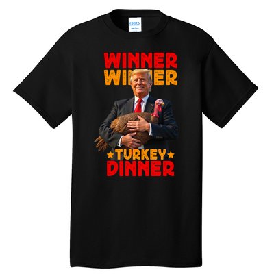 Winner Winner Turkey Dinner Funny Trump Thanksgiving Tall T-Shirt