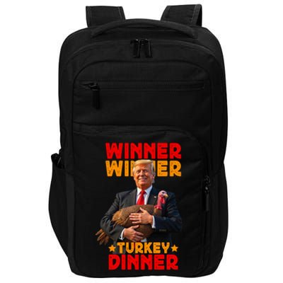 Winner Winner Turkey Dinner Funny Trump Thanksgiving Impact Tech Backpack