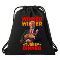 Winner Winner Turkey Dinner Funny Trump Thanksgiving Drawstring Bag