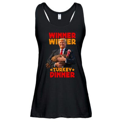 Winner Winner Turkey Dinner Funny Trump Thanksgiving Ladies Essential Flowy Tank