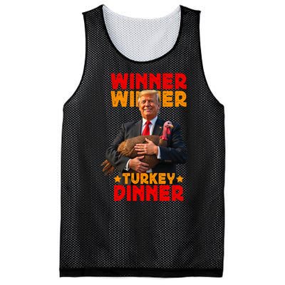 Winner Winner Turkey Dinner Funny Trump Thanksgiving Mesh Reversible Basketball Jersey Tank