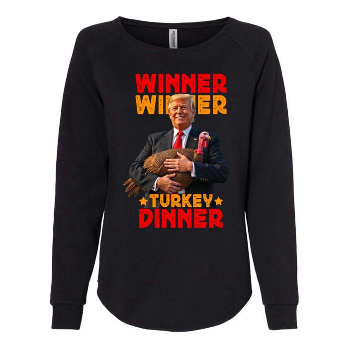 Winner Winner Turkey Dinner Funny Trump Thanksgiving Womens California Wash Sweatshirt