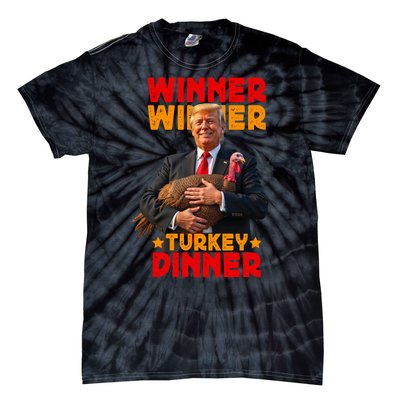 Winner Winner Turkey Dinner Funny Trump Thanksgiving Tie-Dye T-Shirt