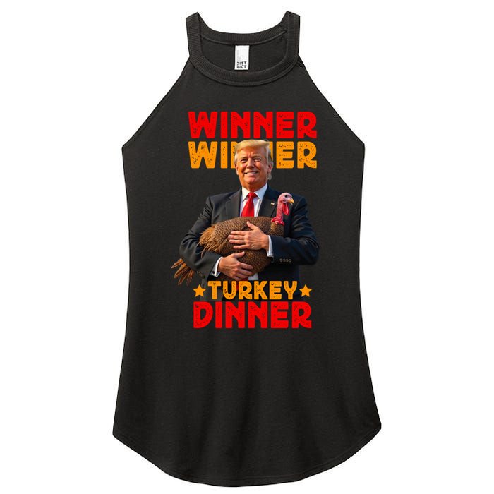 Winner Winner Turkey Dinner Funny Trump Thanksgiving Women's Perfect Tri Rocker Tank