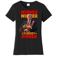 Winner Winner Turkey Dinner Funny Trump Thanksgiving Women's T-Shirt