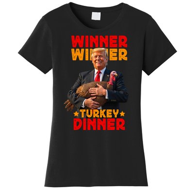 Winner Winner Turkey Dinner Funny Trump Thanksgiving Women's T-Shirt