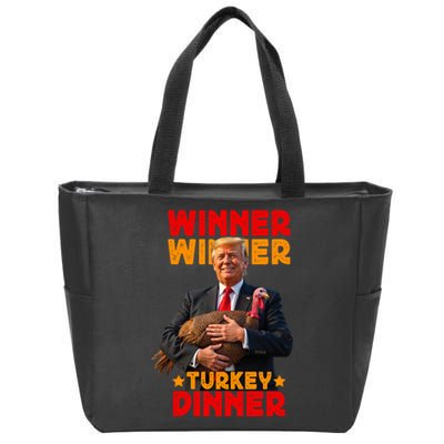 Winner Winner Turkey Dinner Funny Trump Thanksgiving Zip Tote Bag