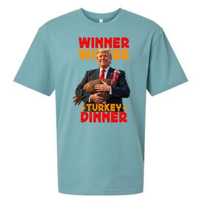 Winner Winner Turkey Dinner Funny Trump Thanksgiving Sueded Cloud Jersey T-Shirt