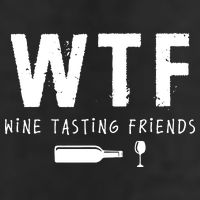 WTF Wine Tasting Friends Funny Wine Lovers 7 Panel Mesh Trucker Snapback Hat