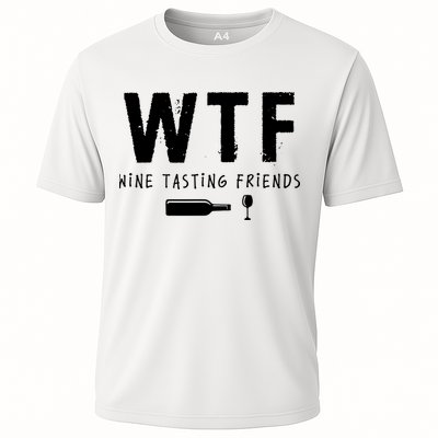 WTF Wine Tasting Friends Funny Wine Lovers Performance Shirt