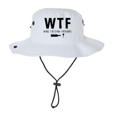 WTF Wine Tasting Friends Funny Wine Lovers Bucket Hat