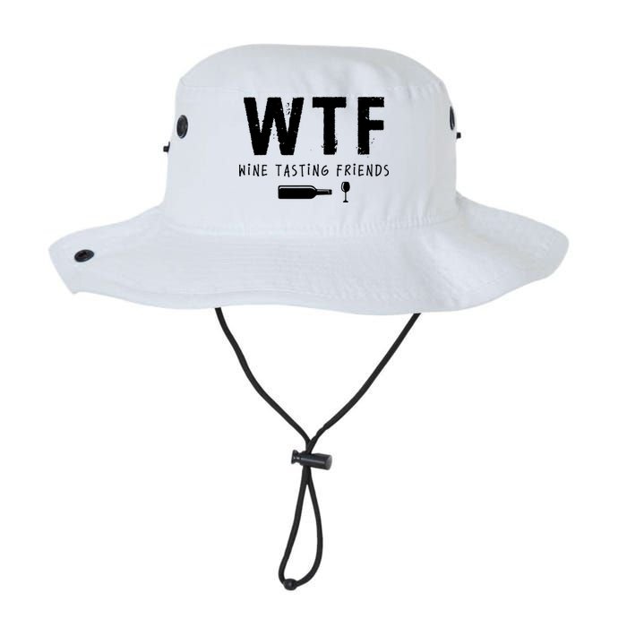 WTF Wine Tasting Friends Funny Wine Lovers Bucket Hat