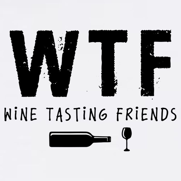 WTF Wine Tasting Friends Funny Wine Lovers Bucket Hat