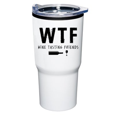 WTF Wine Tasting Friends Funny Wine Lovers Tumbler