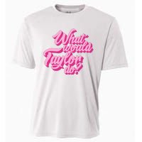 What Would Taylor Do Cool Pink Feminine Aesthetic Cooling Performance Crew T-Shirt