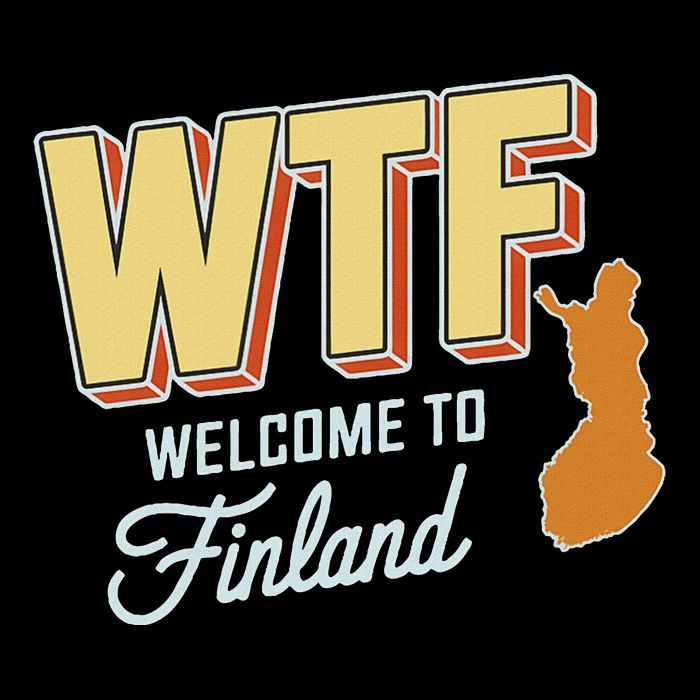 Wtf Welcome To Finland Scandinavia Map Funny 16 in Basic Backpack