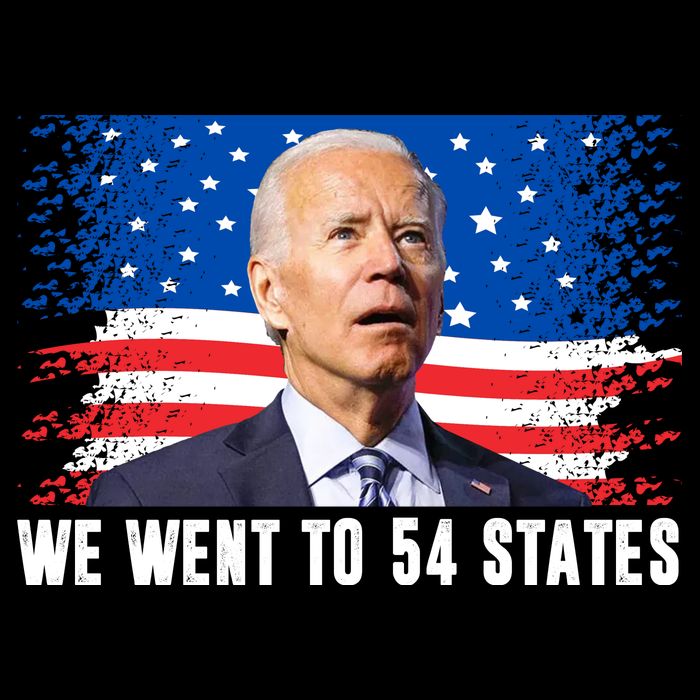 We Went To 54 States Confused Biden Funny Backpack