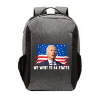 We Went To 54 States Confused Biden Funny Vector Backpack