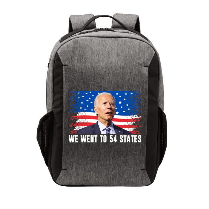 We Went To 54 States Confused Biden Funny Vector Backpack