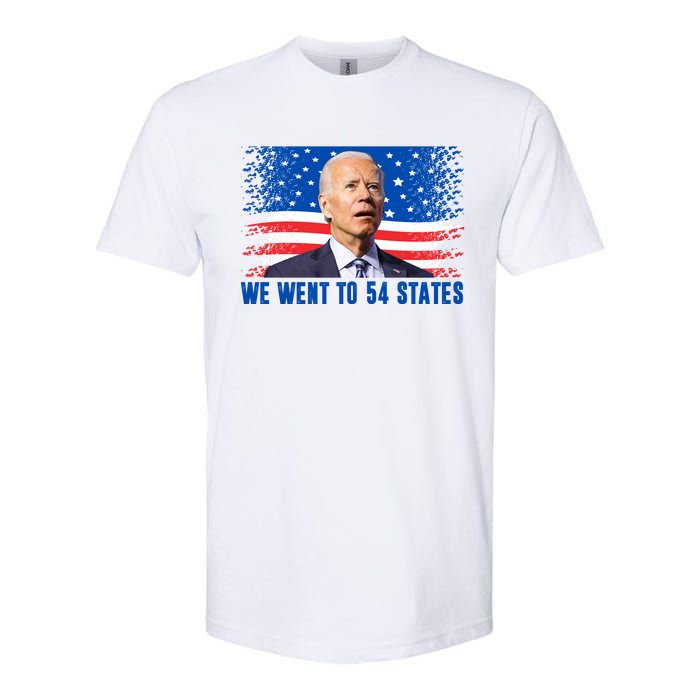 We Went To 54 States Confused Biden Funny Softstyle® CVC T-Shirt