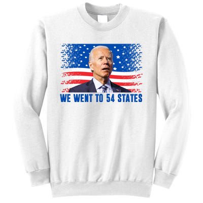 We Went To 54 States Confused Biden Funny Sweatshirt