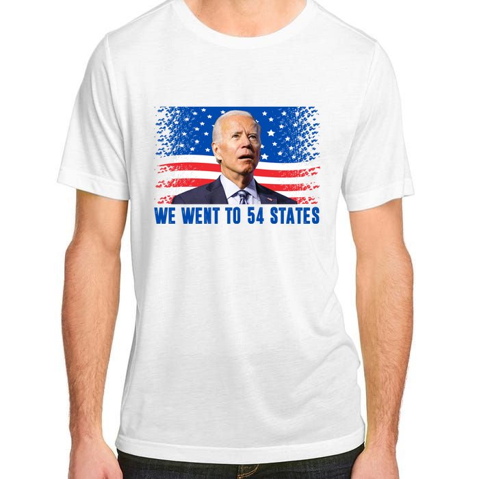 We Went To 54 States Confused Biden Funny Adult ChromaSoft Performance T-Shirt