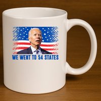 We Went To 54 States Confused Biden Funny 11oz C Handle Ceramic Mug