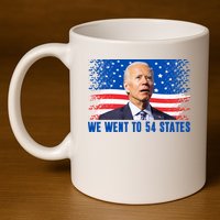 We Went To 54 States Confused Biden Funny 11oz C Handle Ceramic Mug