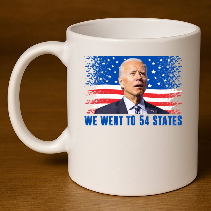 We Went To 54 States Confused Biden Funny 11oz C Handle Ceramic Mug