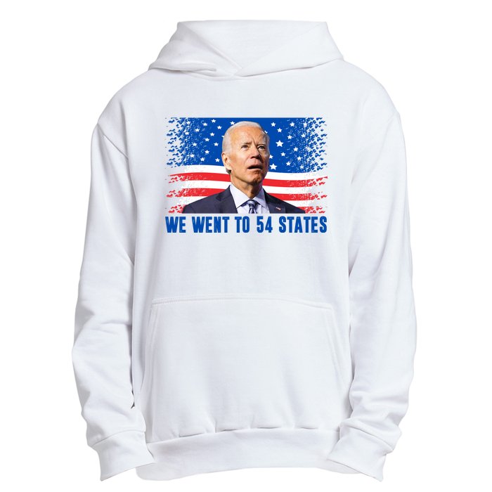 We Went To 54 States Confused Biden Funny Urban Pullover Hoodie