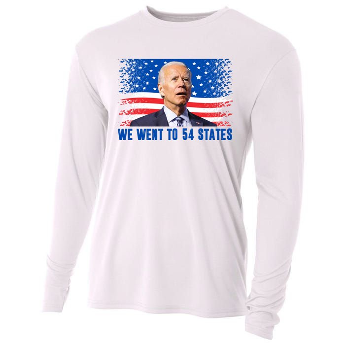 We Went To 54 States Confused Biden Funny Cooling Performance Long Sleeve Crew