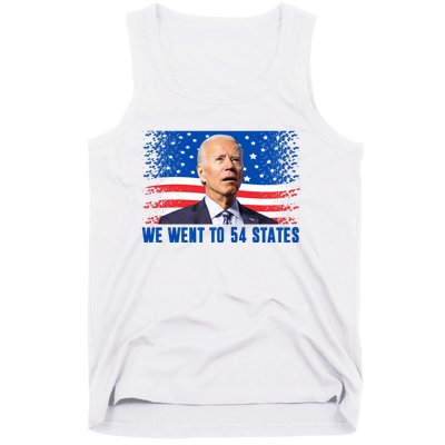 We Went To 54 States Confused Biden Funny Tank Top