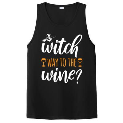 Witch Way To The Wine Halloween Funny Funny Gift PosiCharge Competitor Tank