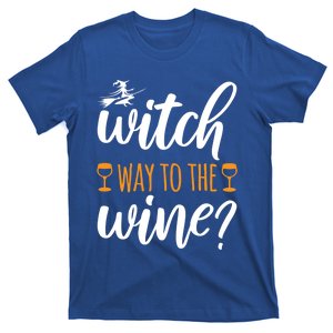 Witch Way To The Wine Halloween Funny Funny Gift T-Shirt