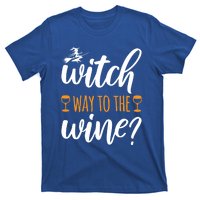 Witch Way To The Wine Halloween Funny Funny Gift T-Shirt