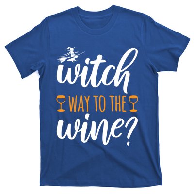 Witch Way To The Wine Halloween Funny Funny Gift T-Shirt