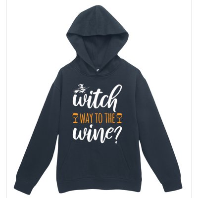 Witch Way To The Wine Halloween Funny Funny Gift Urban Pullover Hoodie