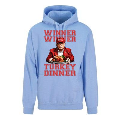 Winner Winner Turkey Dinner Humor Funny Trump Thanksgiving Unisex Surf Hoodie