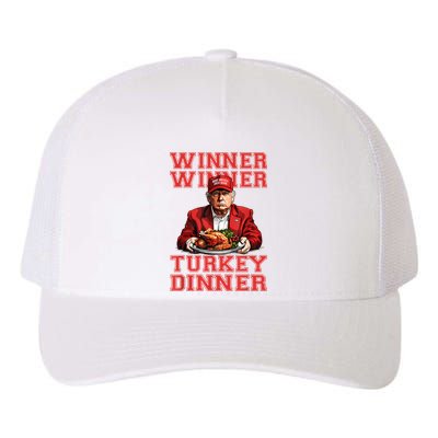 Winner Winner Turkey Dinner Humor Funny Trump Thanksgiving Yupoong Adult 5-Panel Trucker Hat