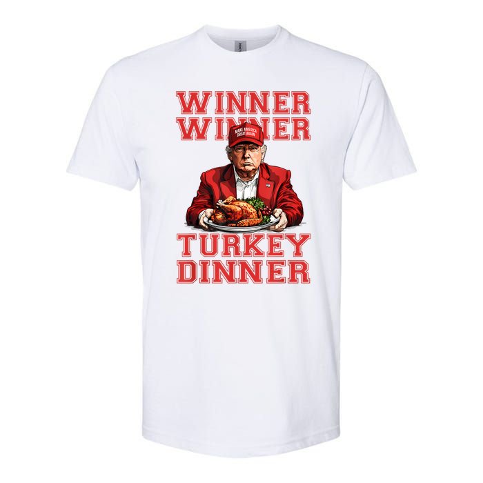 Winner Winner Turkey Dinner Humor Funny Trump Thanksgiving Softstyle CVC T-Shirt