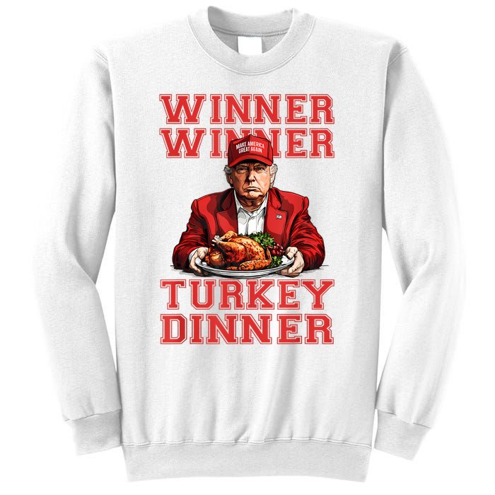 Winner Winner Turkey Dinner Humor Funny Trump Thanksgiving Sweatshirt