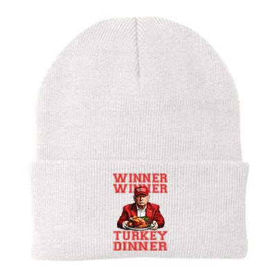 Winner Winner Turkey Dinner Humor Funny Trump Thanksgiving Knit Cap Winter Beanie