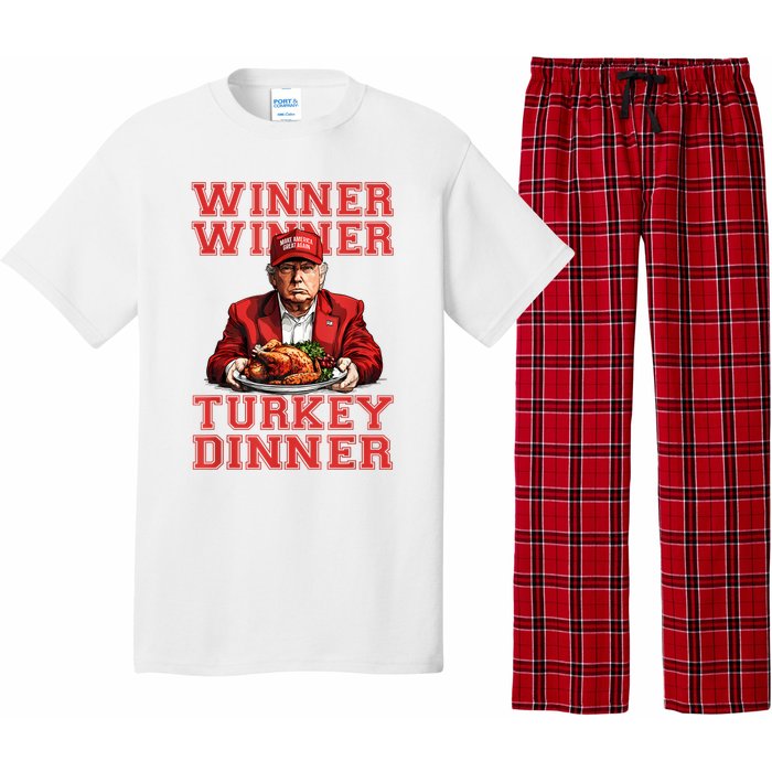 Winner Winner Turkey Dinner Humor Funny Trump Thanksgiving Pajama Set