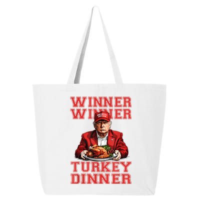 Winner Winner Turkey Dinner Humor Funny Trump Thanksgiving 25L Jumbo Tote