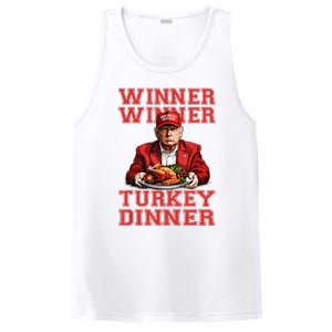 Winner Winner Turkey Dinner Humor Funny Trump Thanksgiving PosiCharge Competitor Tank