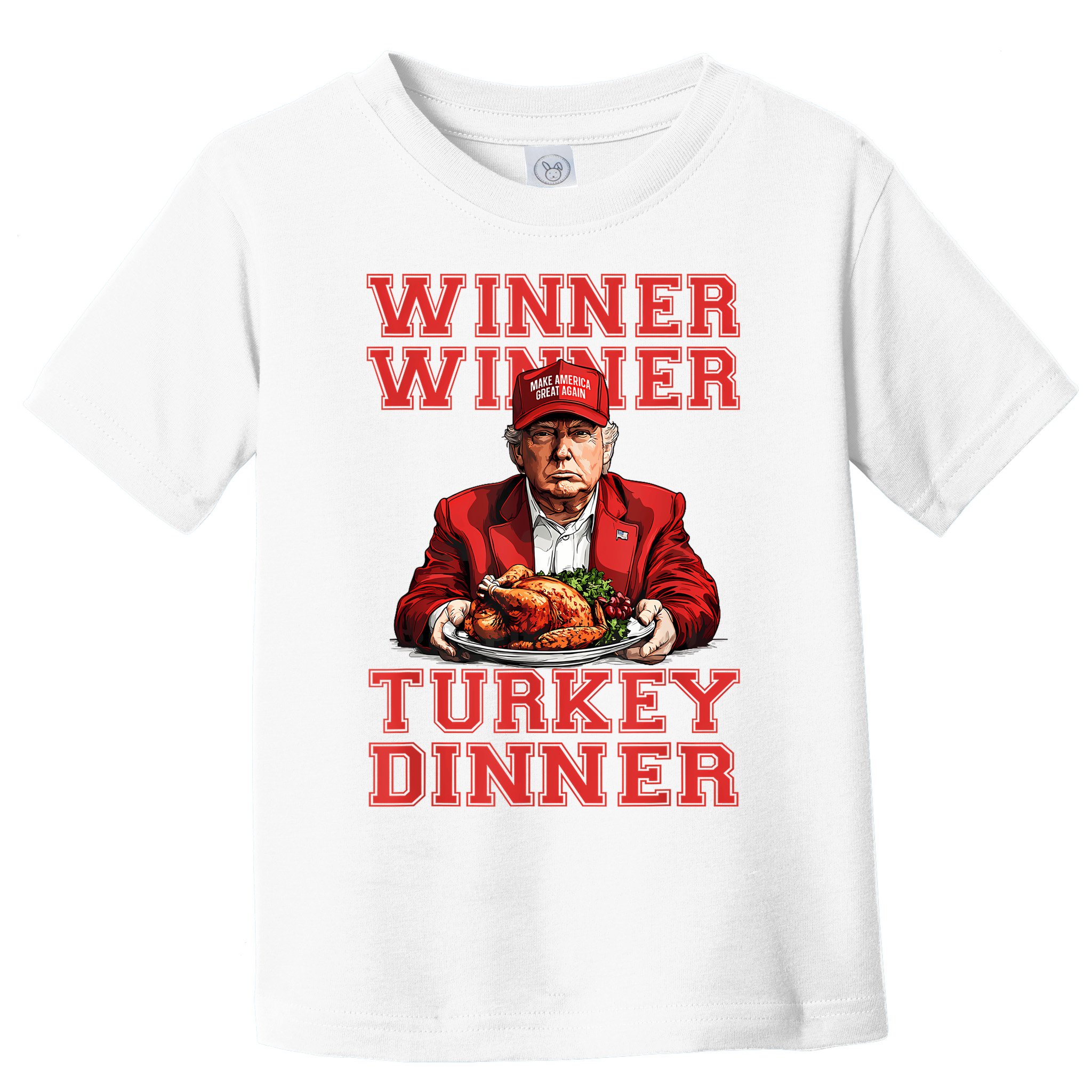 Winner Winner Turkey Dinner Humor Funny Trump Thanksgiving Toddler T-Shirt