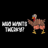 Who Wants Twerky Funny Thanksgiving Wool Snapback Cap