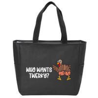Who Wants Twerky Funny Thanksgiving Zip Tote Bag